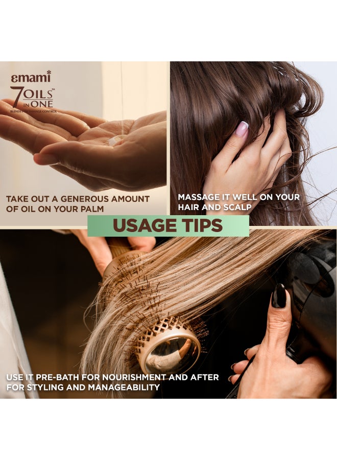 emami Rosemary Hair Oil | 100% Natural Hair Nourishing Oil | Damage Control Care| Infused with Rosemary Oil Blend | No Petrolatum | For Long, Strong & Fuller Looking Hair - Image 5